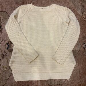 XS Marine Layer Off White Delaney Pullover Fisherman Sweater